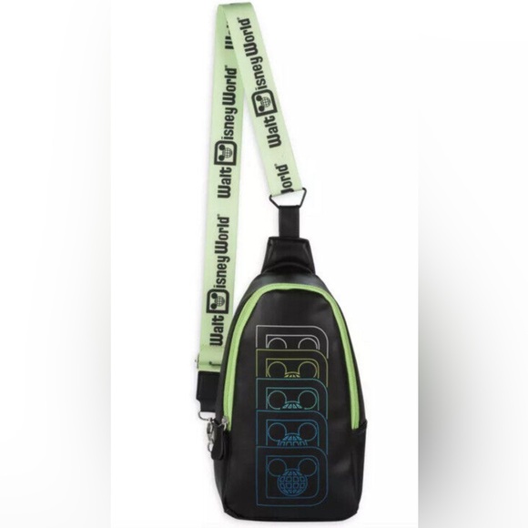 Disney World Sling bag black green NWT - Picture 1 of 4